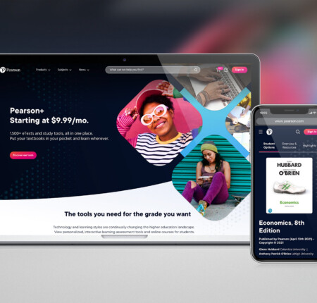 Pearson ecommerce site